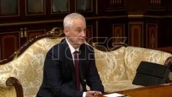 VIDEO. Belarus President Lukashenko and Russian Defence Minister Belousov meet in Minsk