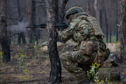 Тренировка морских пехотинцев Северного флота в зоне СВО