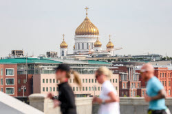 Легкоатлетическая эстафета по Садовому кольцу в Москве