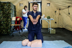 First aid training centre in Belgorod, Russia
