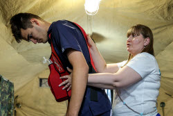 First aid training centre in Belgorod, Russia
