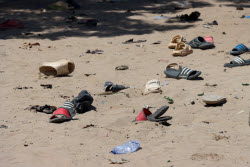 Suicide bombing aftermath in Mogadishu
