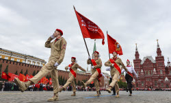 A joining ceremony for the Pioneer Organization at the Red Square in Moscow