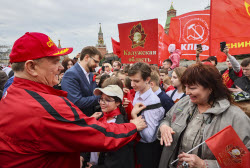A joining ceremony for the Pioneer Organization at the Red Square in Moscow