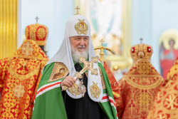 Освящение патриархом Кириллом Благовещенского собора в Воткинске