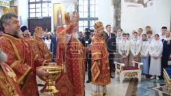 ВИДЕО. Освящение патриархом Кириллом Благовещенского собора в Воткинске