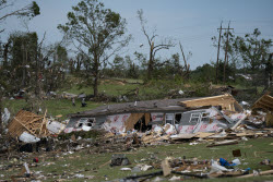 Aftermath of deadly tornado in Kentucky