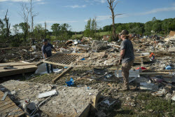 Aftermath of deadly tornado in Kentucky