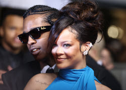 Cannes - Rihanna and Asap Rocky leaving the Highest 2 Lowest Premiere JD