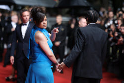 Cannes - Rihanna and Asap Rocky leaving the Highest 2 Lowest Premiere JD