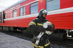 День пожарного поезда в Новосибирске