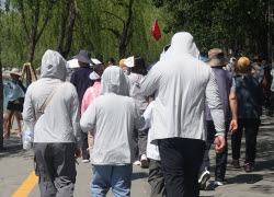 Жаркая погода в Китае