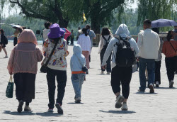 Жаркая погода в Китае