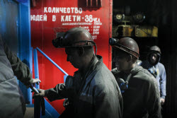 Dolzhanskaya-Kapitalnaya coal mine in Lugansk People's Republic, Russia