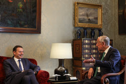 Portuguese President de Sousa receives political parties following the legislative elections