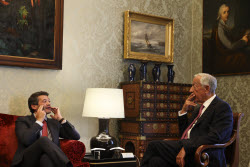 Portuguese President de Sousa receives political parties following the legislative elections