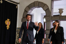 Portuguese President de Sousa receives political parties following the legislative elections