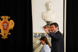 Portuguese President de Sousa receives political parties following the legislative elections