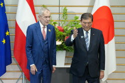 Austria's President Van der Bellen meets Japan's Prime Minister Ishiba in Tokyo