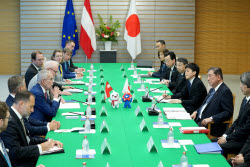 Austria's President Van der Bellen meets Japan's Prime Minister Ishiba in Tokyo