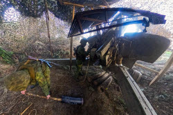 Howitzer crew involved in special military operation