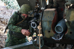 Howitzer crew involved in special military operation