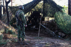 Howitzer crew involved in special military operation