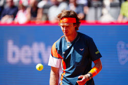 GER, Andrey Rublev (RUS) vs. Justin Engel (GER), Tennis, ATP 500, Bitpanda Hamburg Open, Achtelfinale, 21.05.2025