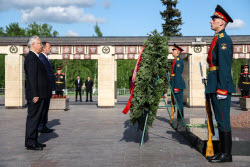 Chinese delegation in Victory Park in Kazan, Russia