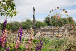 Bridge over Lugan River under construction in Lugansk