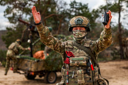 Naval infantry involved in special military operation