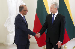 German Chancellor Friedrich Merz visits Lithuania