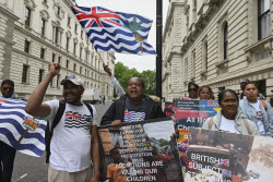Britain Mauritius Chagos Islands Protest