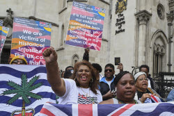 Britain Mauritius Chagos Islands Protest