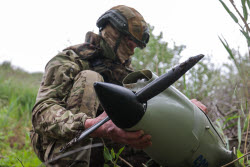 Сбитый в Херсонской области украинский беспилотник Raybird