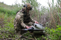 Сбитый в Херсонской области украинский беспилотник Raybird