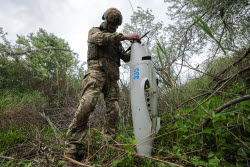Сбитый в Херсонской области украинский беспилотник Raybird