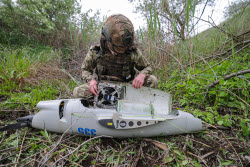 Сбитый в Херсонской области украинский беспилотник Raybird