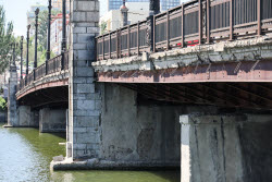 Bridge under repair in Donetsk