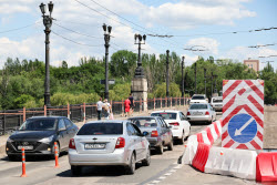 Bridge under repair in Donetsk