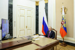 Совещание президента РФ Путина с членами Правительства РФ