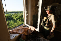 Donetsk People's Republic in aftermath of drone attack