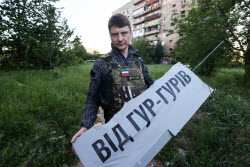 Donetsk People's Republic in aftermath of drone attack