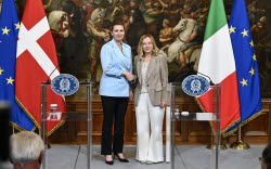 Denmark's prime minister visits Italy