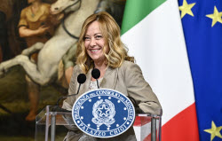 Italian PM Meloni Meets Danish PM Frederiksen - Press Conference