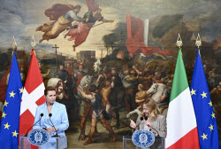 Italian PM Meloni Meets Danish PM Frederiksen - Press Conference
