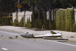 Small plane crashes in residential neighborhood of San Diego, California
