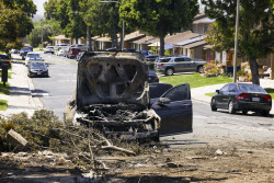 Small plane crashes in residential neighborhood of San Diego, California