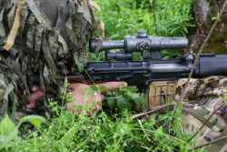 Sniper training in Zaporozhye Region, Russia