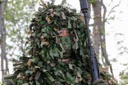 Sniper training in Zaporozhye Region, Russia